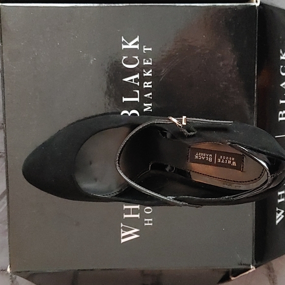 WHBM Black Juniper Heels - Picture 4 of 8